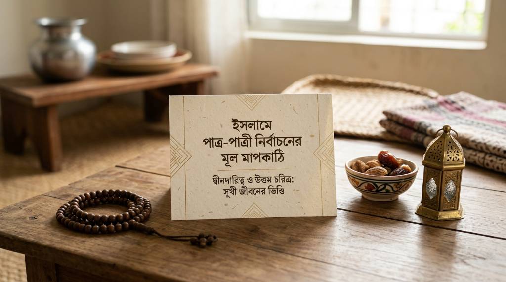 ইসলামে পাত্র-পাত্রী নির্বাচনের মূল মাপকাঠি কী? (ইসলামিক নির্দেশিকা)